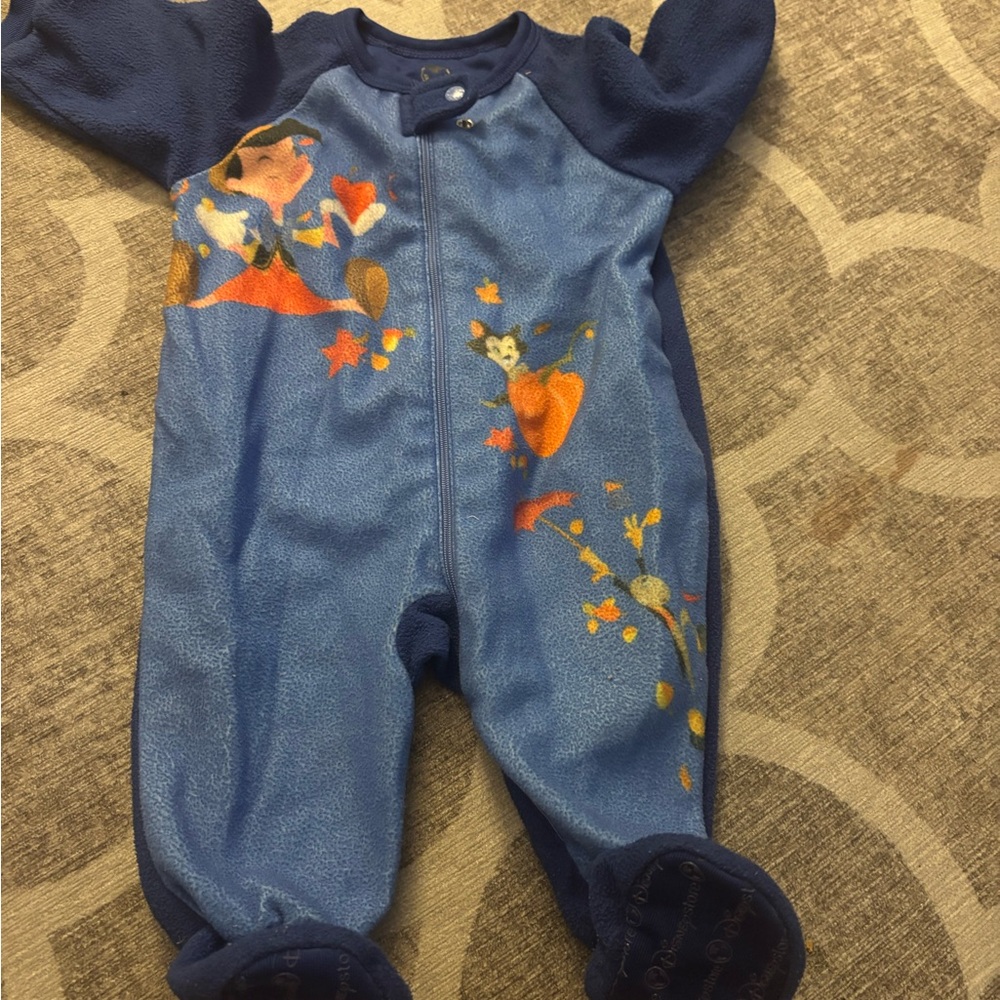 Disney Blue One Piece with Whimsical Accents